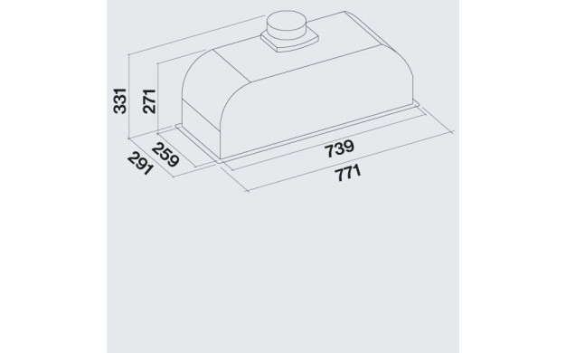 Аспиратор за вграждане FALMEC GRUPPO INCASSO TOUCH VISION 70